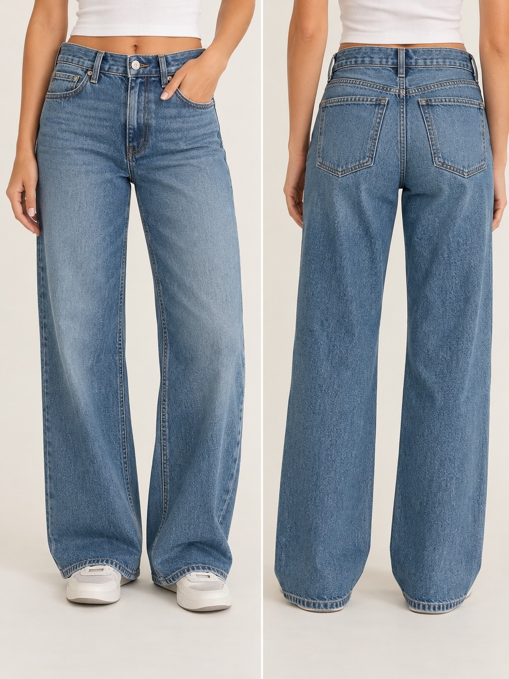 Old Navy Mid Rise WOW baggy jeans
